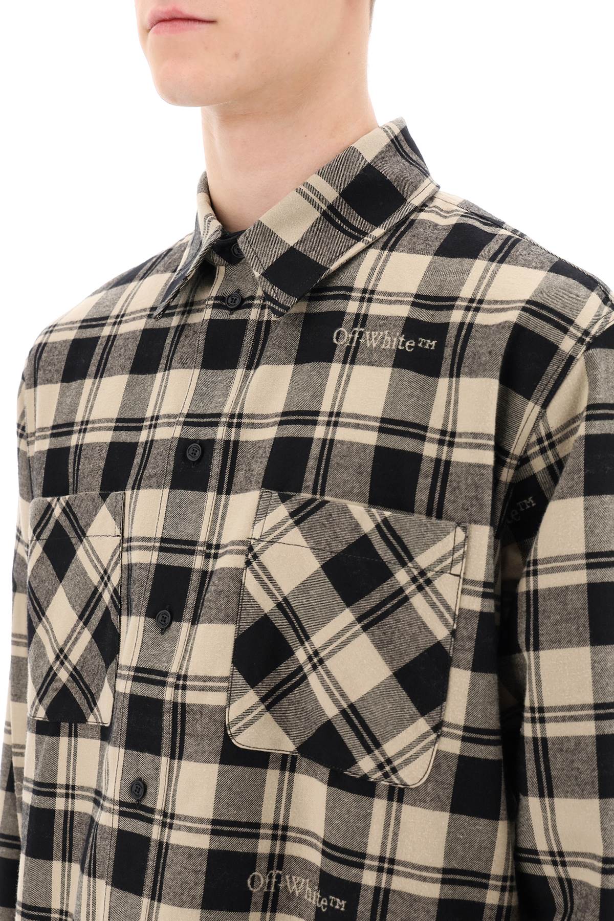 Off-White Off-white check flannel shirt