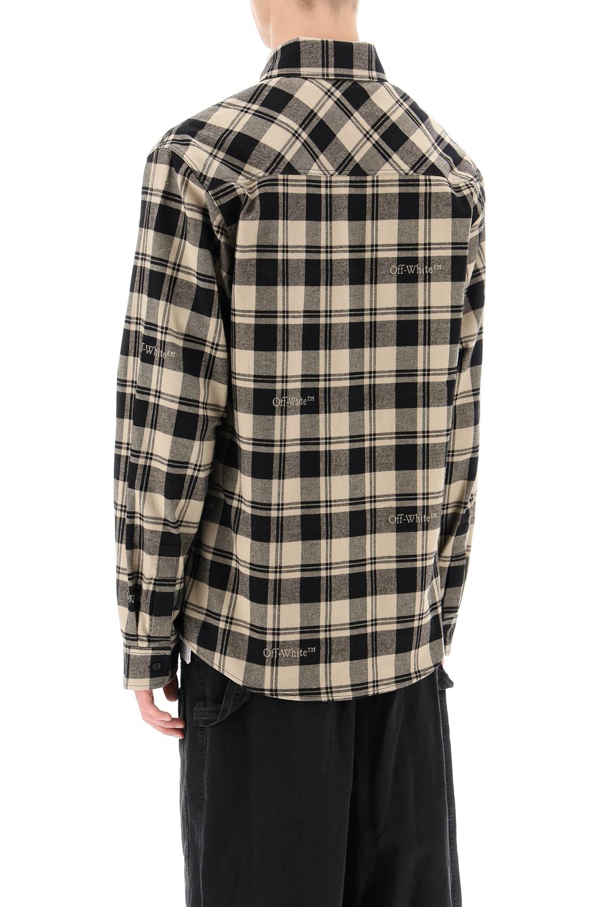 Off-White Off-white check flannel shirt