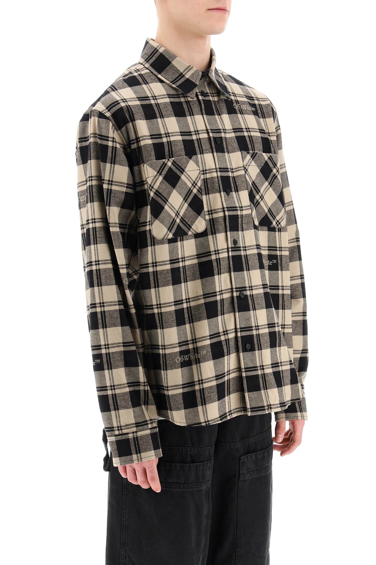 Off-White Off-white check flannel shirt