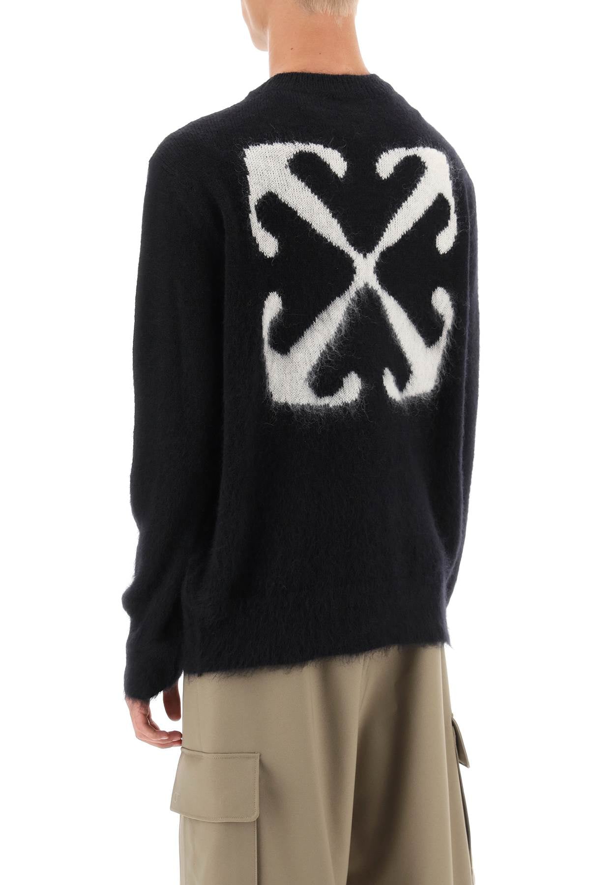 Off-White Off-white back arrow motif sweater