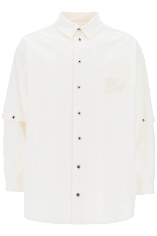 Off-White Off-white overshirt convertibile con logo 90's