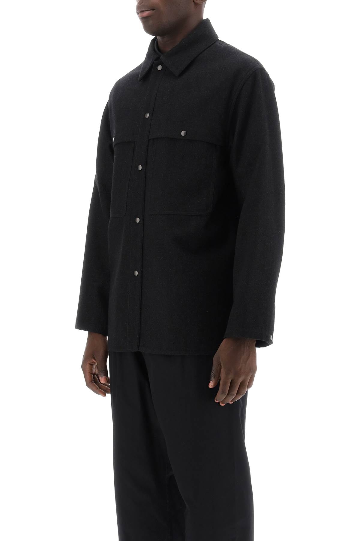 Lemaire Lemaire wool-and-cotton overshirt