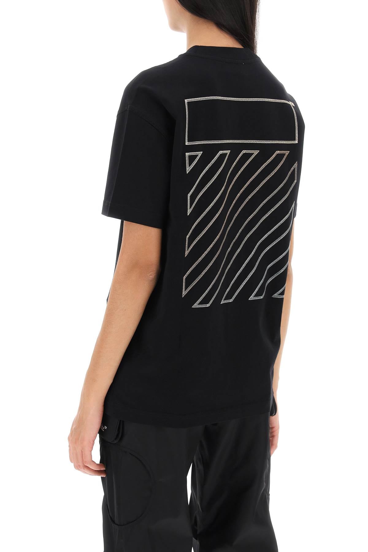 Off-White Off-white t-shirt with back embroidery