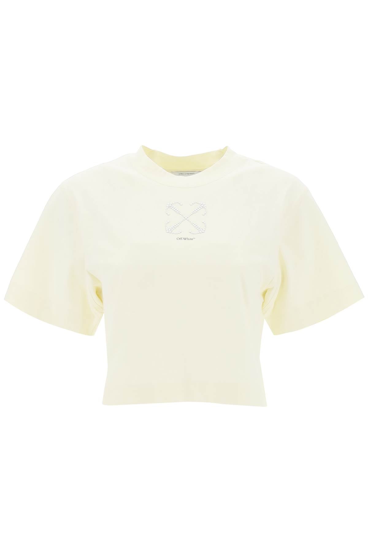 Off-White Off-white cropped t-shirt with arrow motif