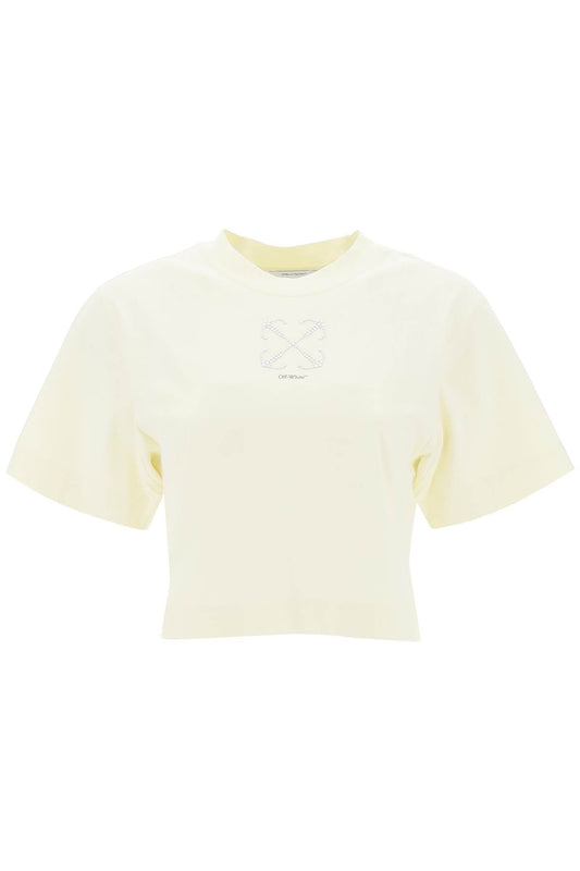 Off-White Off-white cropped t-shirt with arrow motif