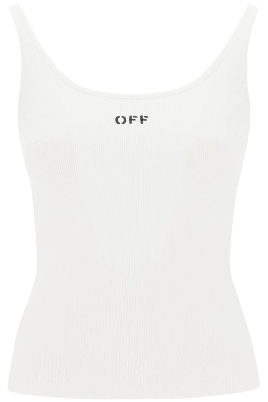 Off-White Off-white tank top with off embroidery