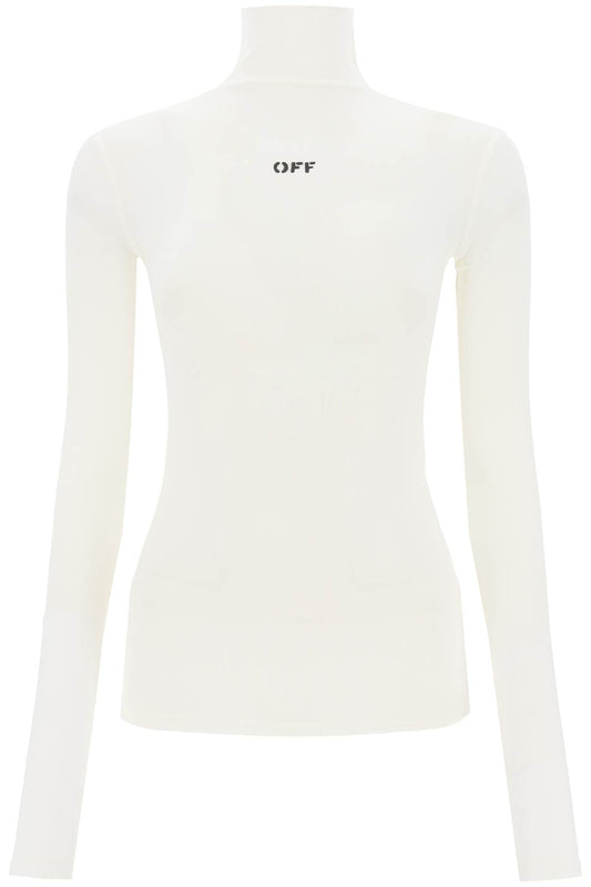 Off-White Off-white funnel-neck t-shirt with off logo