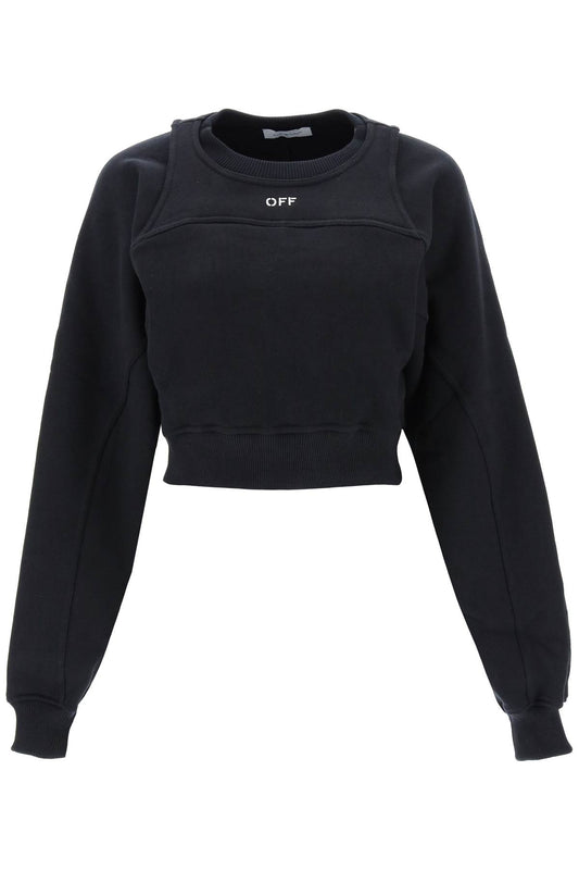 Off-White Off-white cropped crew-neck sweatshirt