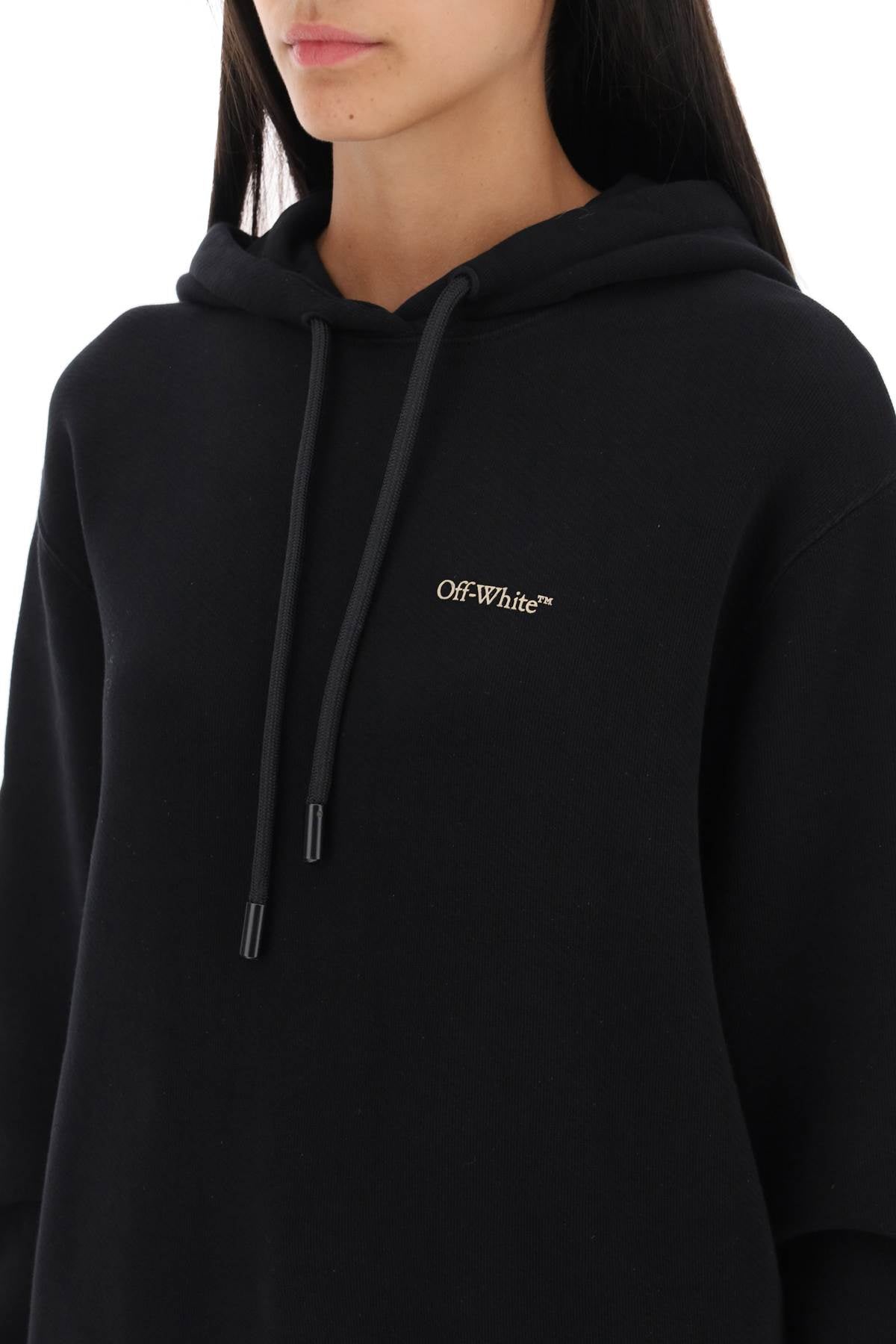 Off-White Off-white hoodie with back embroidery