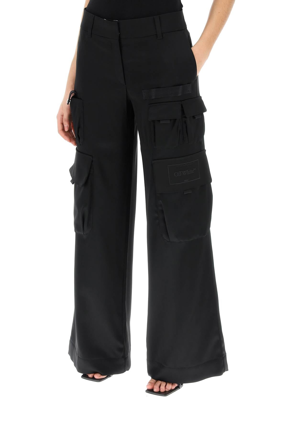 Off-White Off-white toybox cargo pants in satin