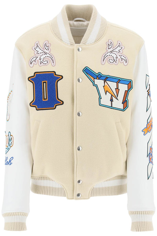 Off-White Off-white thunderbolt varsity bom