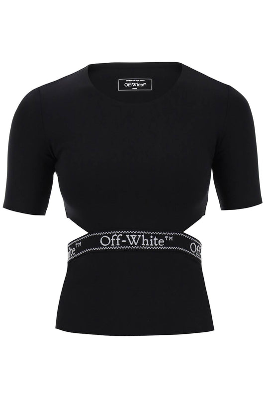 Off-White Off-white "logo band t-shirt with cut out design