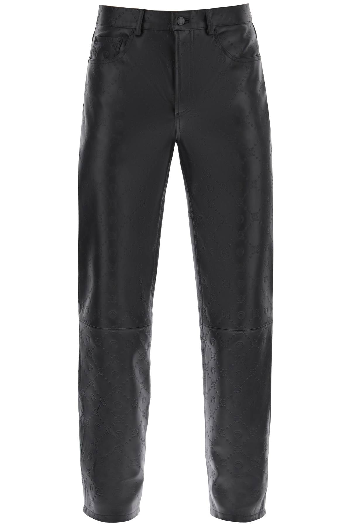 Marine Serre Marine serre monogram deadstock leather pants