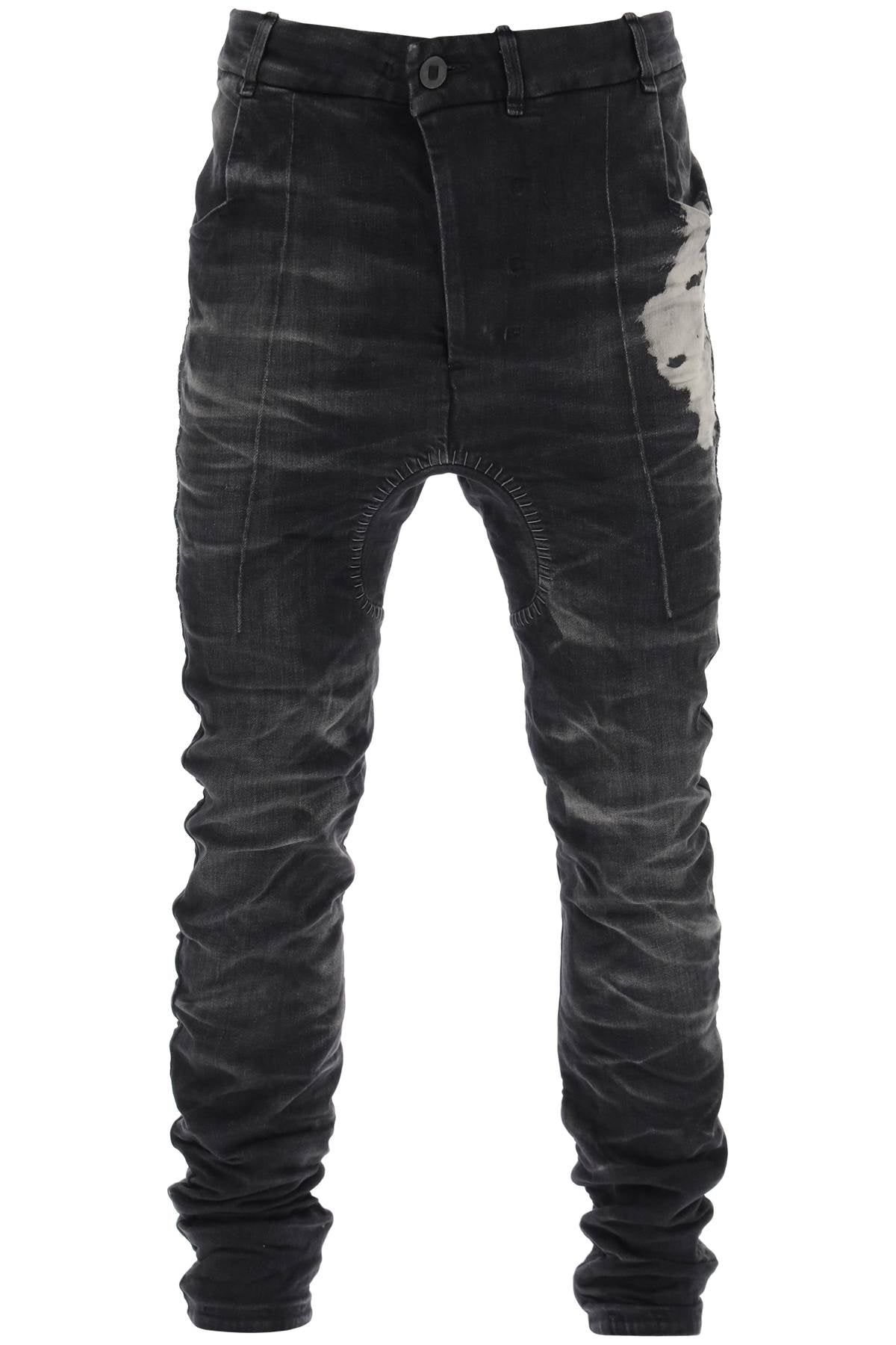 Boris Bidjan Saberi Boris bidjan saberi stone washed jeans with used effect