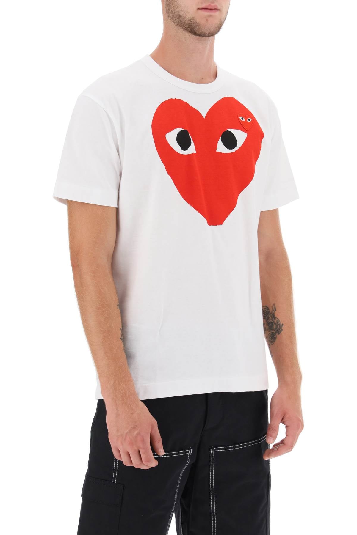 Comme Des Garcons Play Comme des garcons play heart print t-shirt