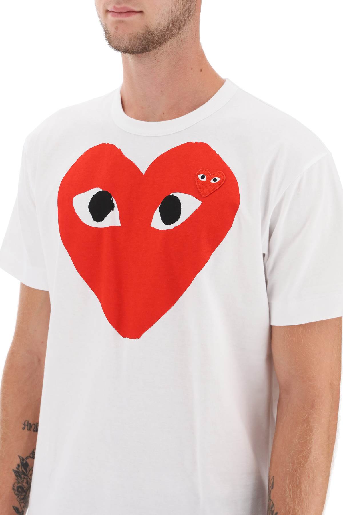 Comme Des Garcons Play Comme des garcons play heart print t-shirt