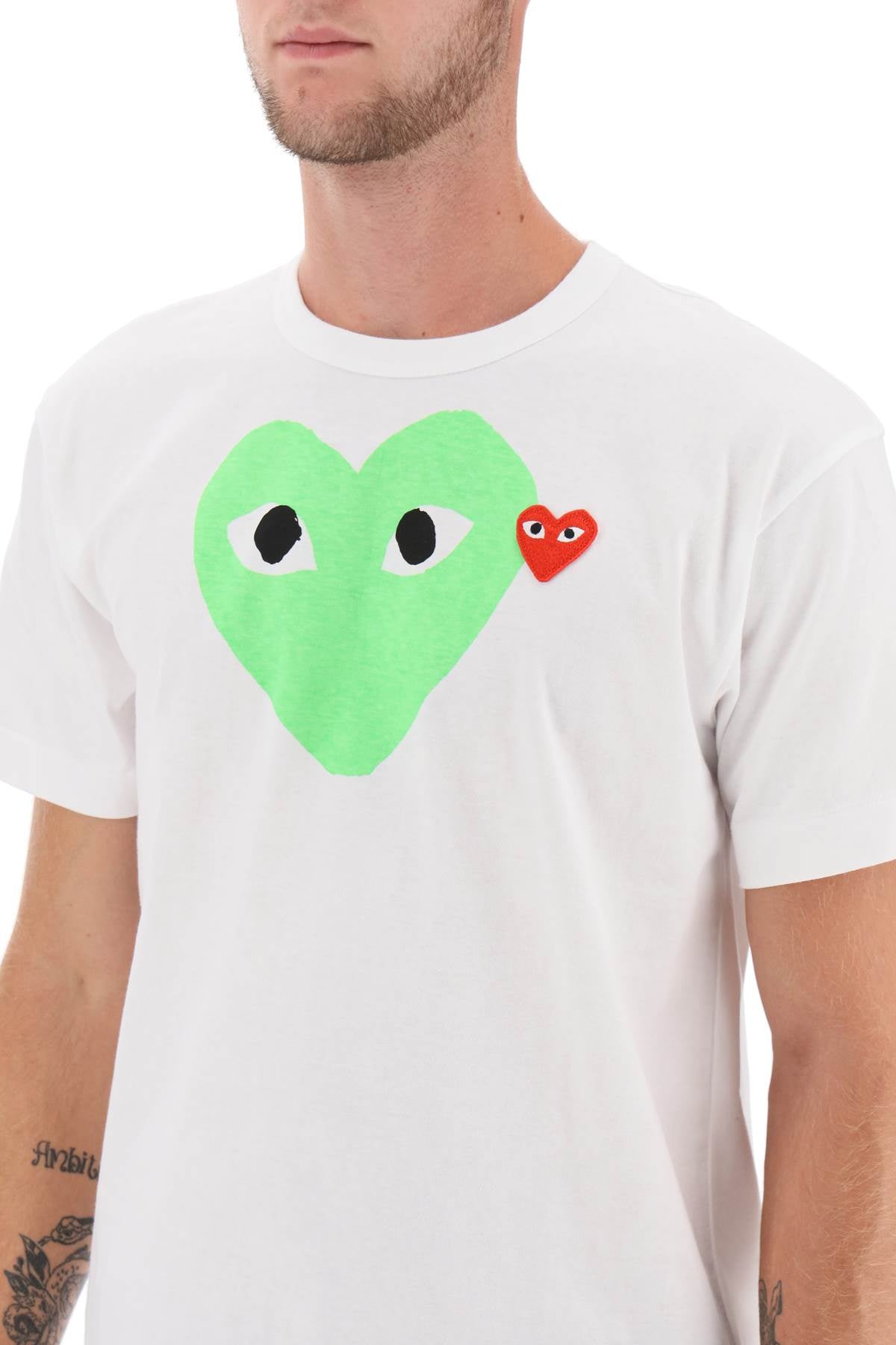 Comme Des Garcons Play Comme des garcons play heart print t-shirt