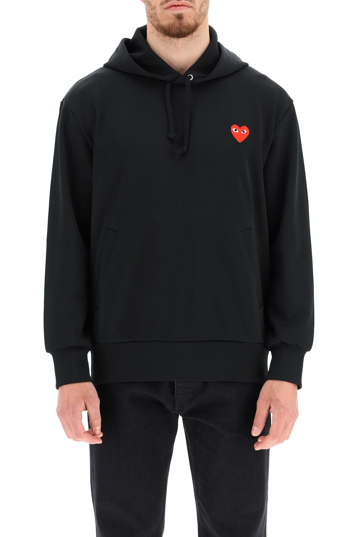 Comme Des Garcons Play Comme des garcons play technical jersey hoodie