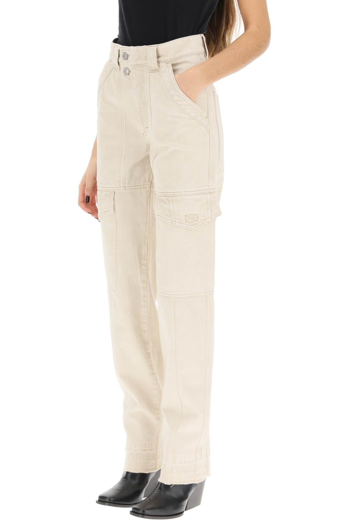 Marant ETOILE Isabel marant etoile 'vayoneo' denim cargo pants