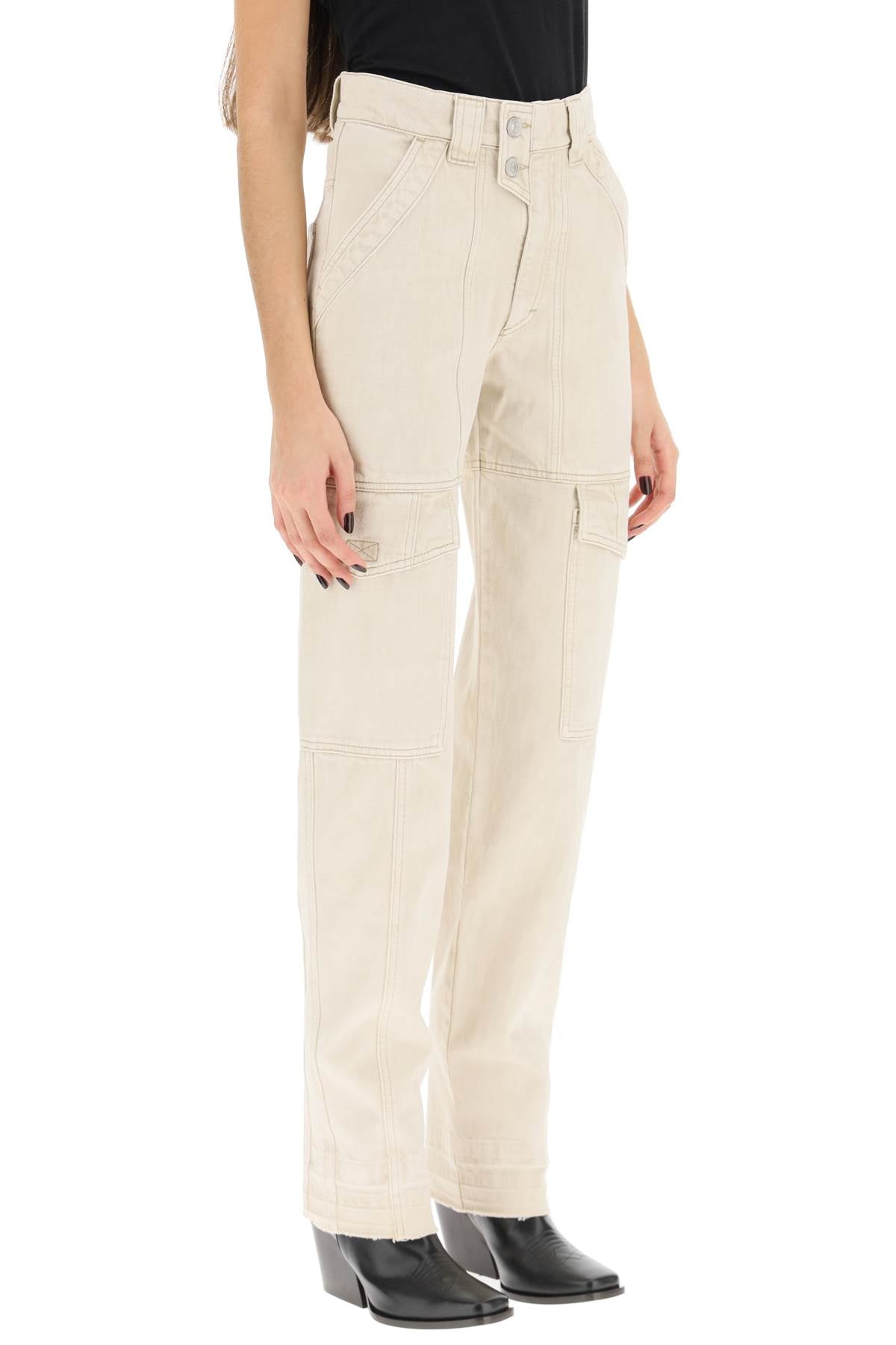 Marant ETOILE Isabel marant etoile 'vayoneo' denim cargo pants