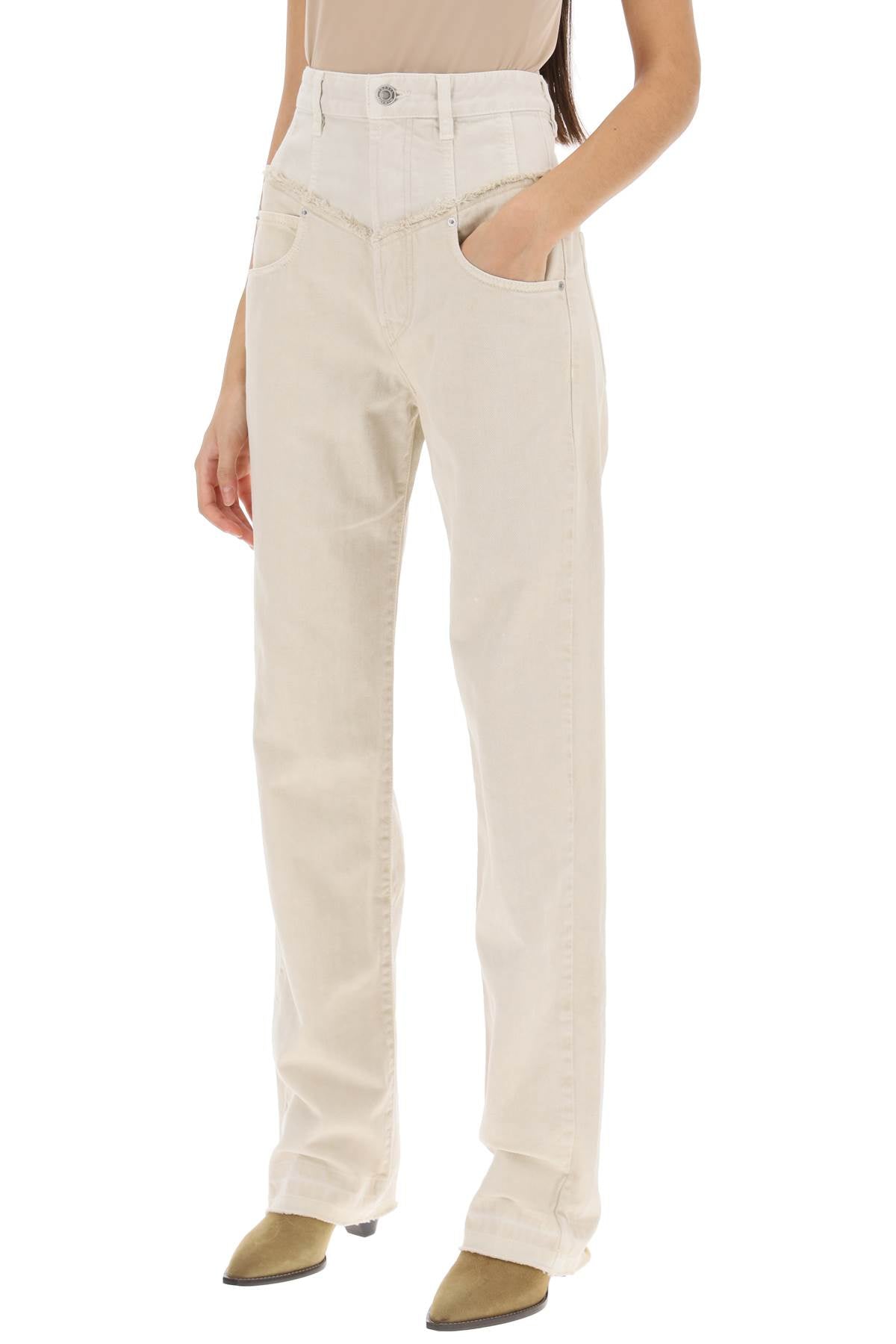 Isabel Marant Isabel marant noemie loose jeans in two-tone denim