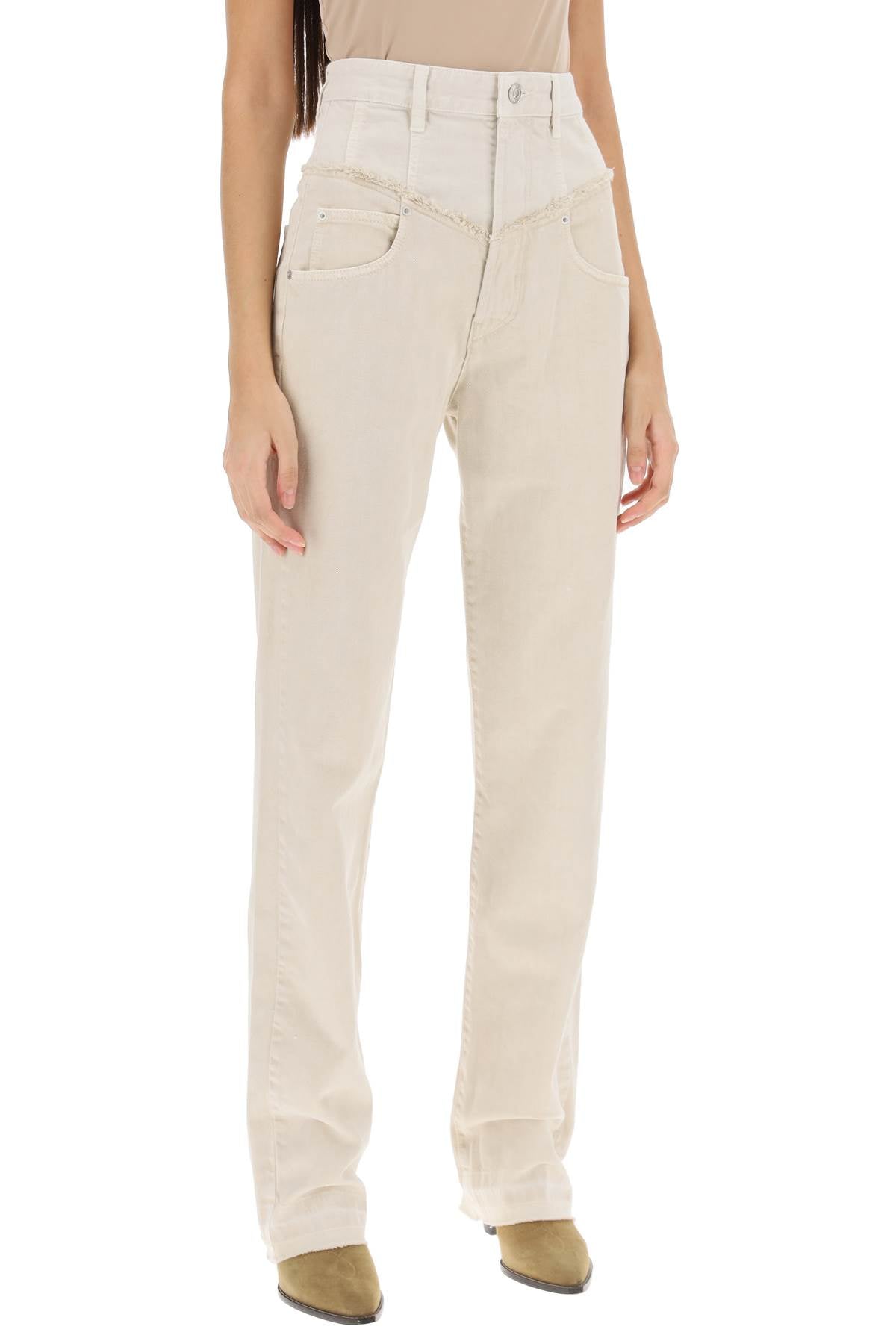 Isabel Marant Isabel marant noemie loose jeans in two-tone denim