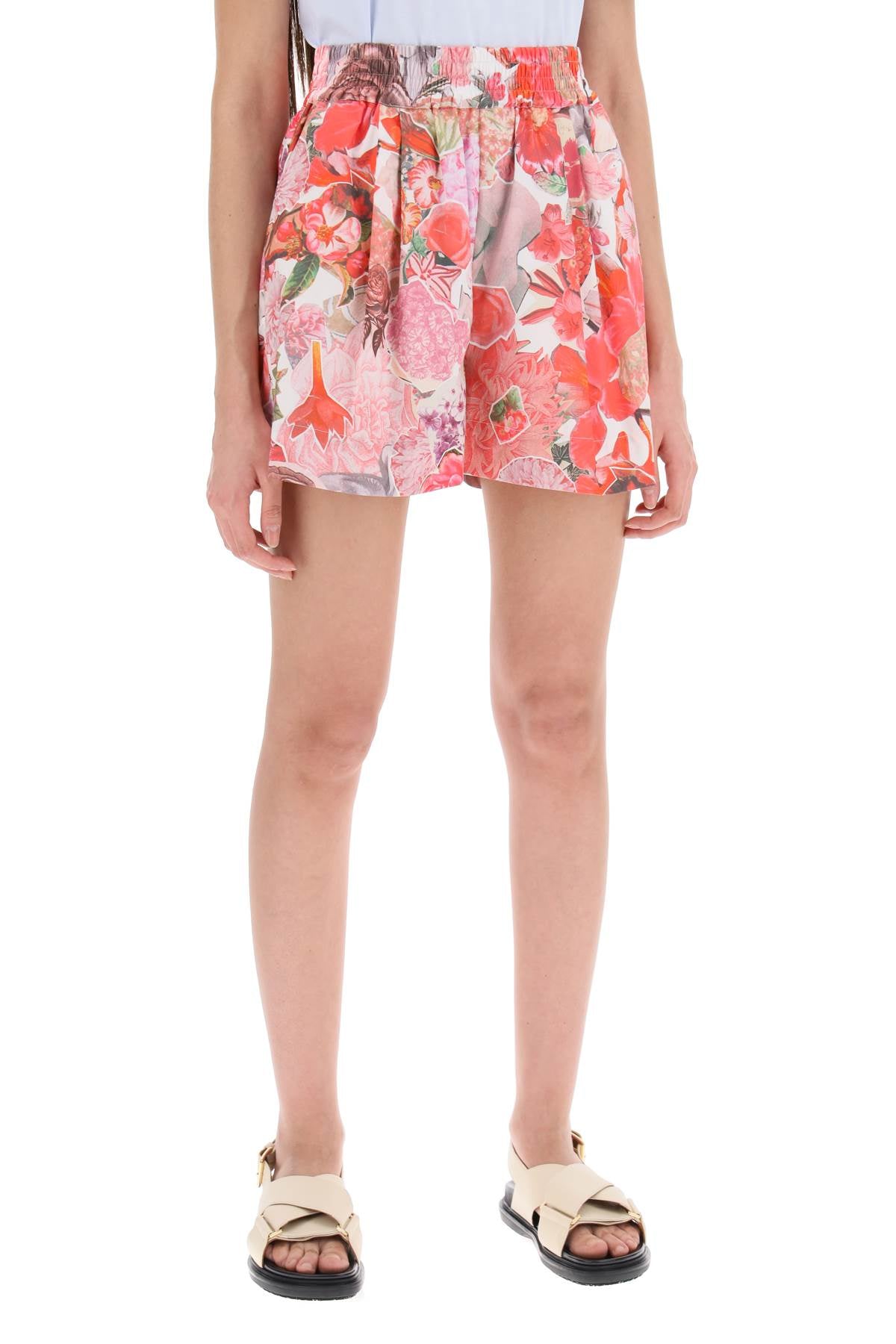 Marni Marni floral print shorts