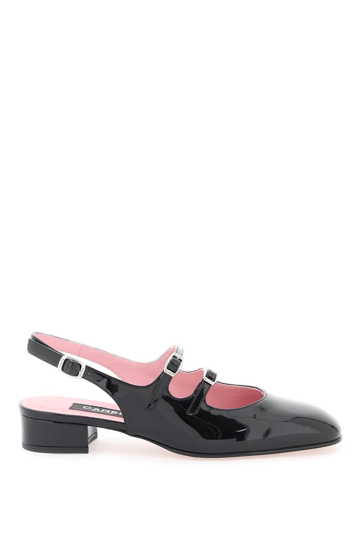 Carel Carel patent leather pêche slingback mary jane