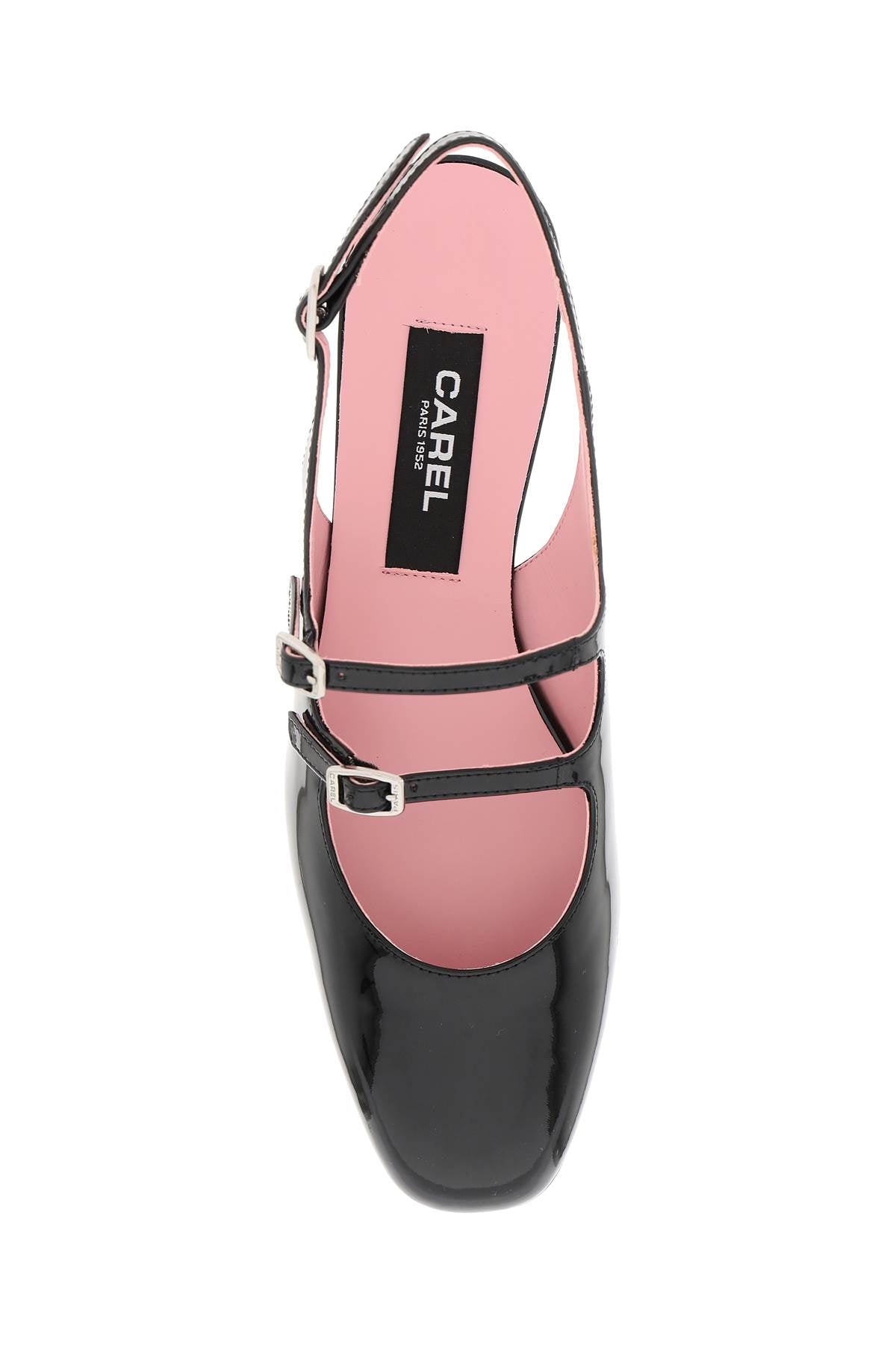 Carel Carel patent leather pêche slingback mary jane