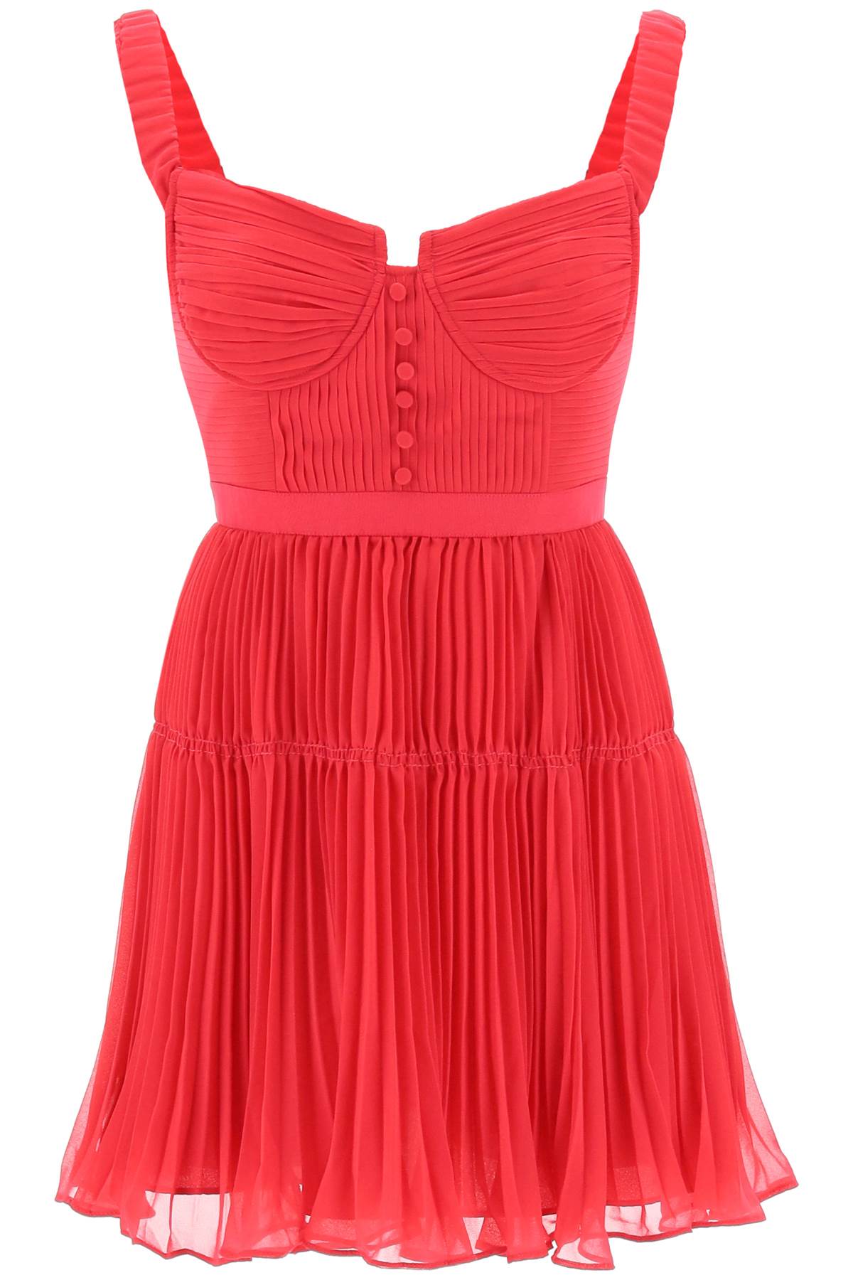 Self Portrait Self portrait pleated chiffon mini dress