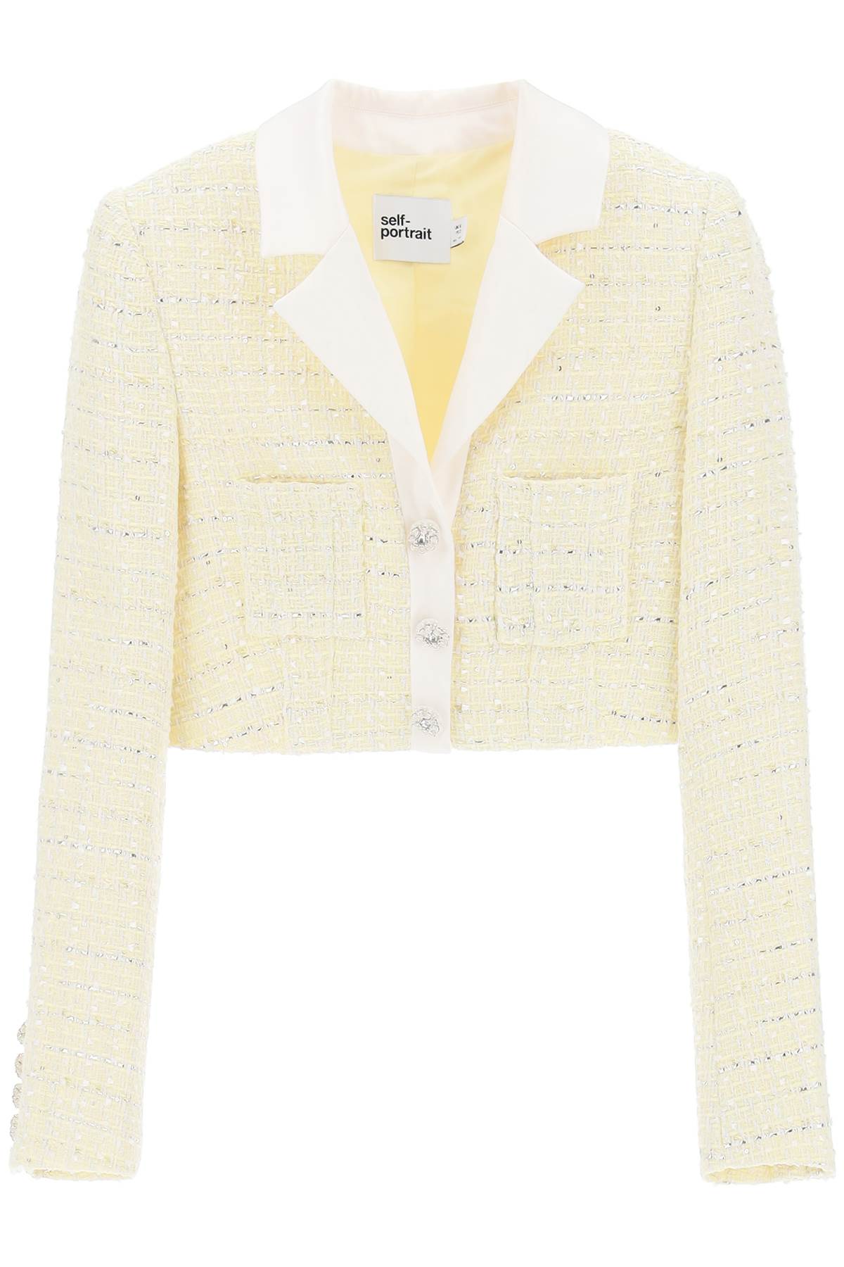 Self Portrait Self portrait boucle cropped jacket