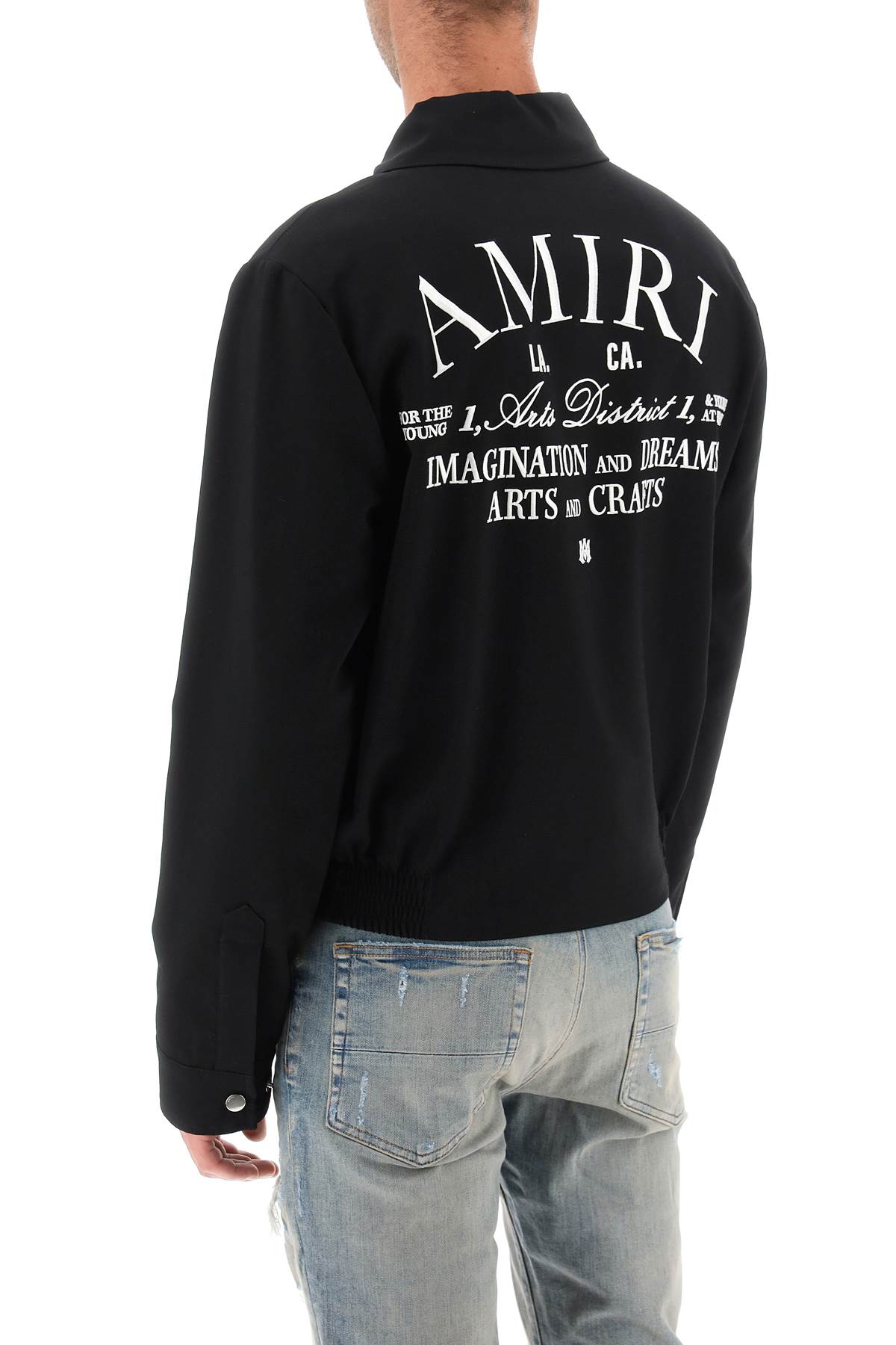 Amiri Amiri blouson jacket with arts district embroidery