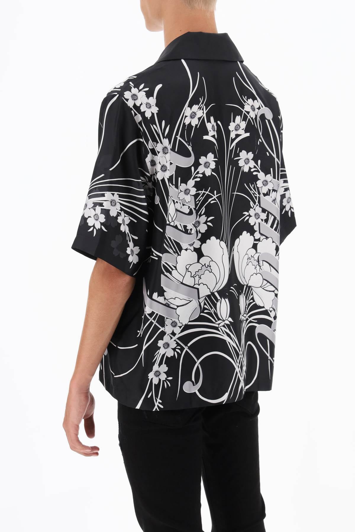 Amiri Amiri bowling shirt with floral motif