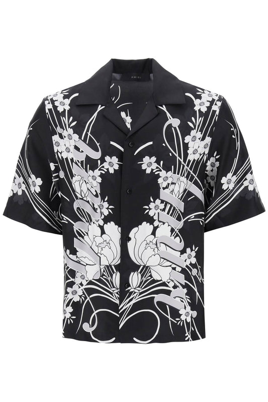 Amiri Amiri bowling shirt with floral motif