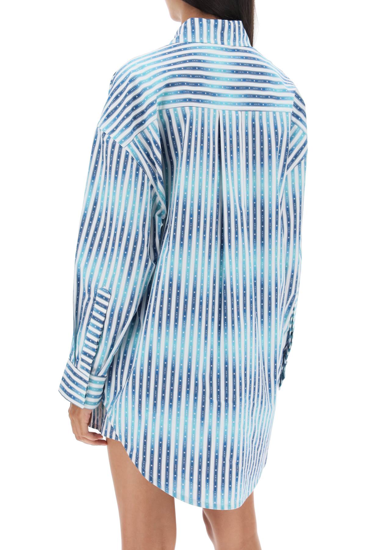 Amiri Amiri oversized striped shirt