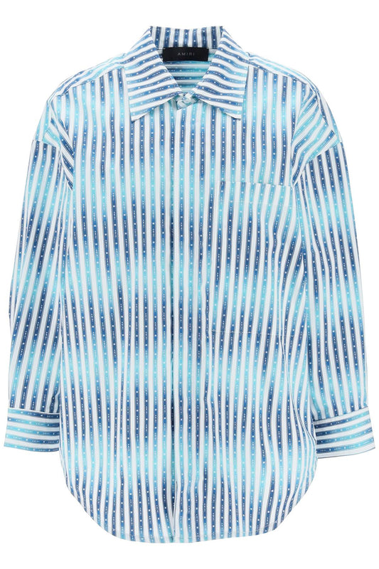 Amiri Amiri oversized striped shirt