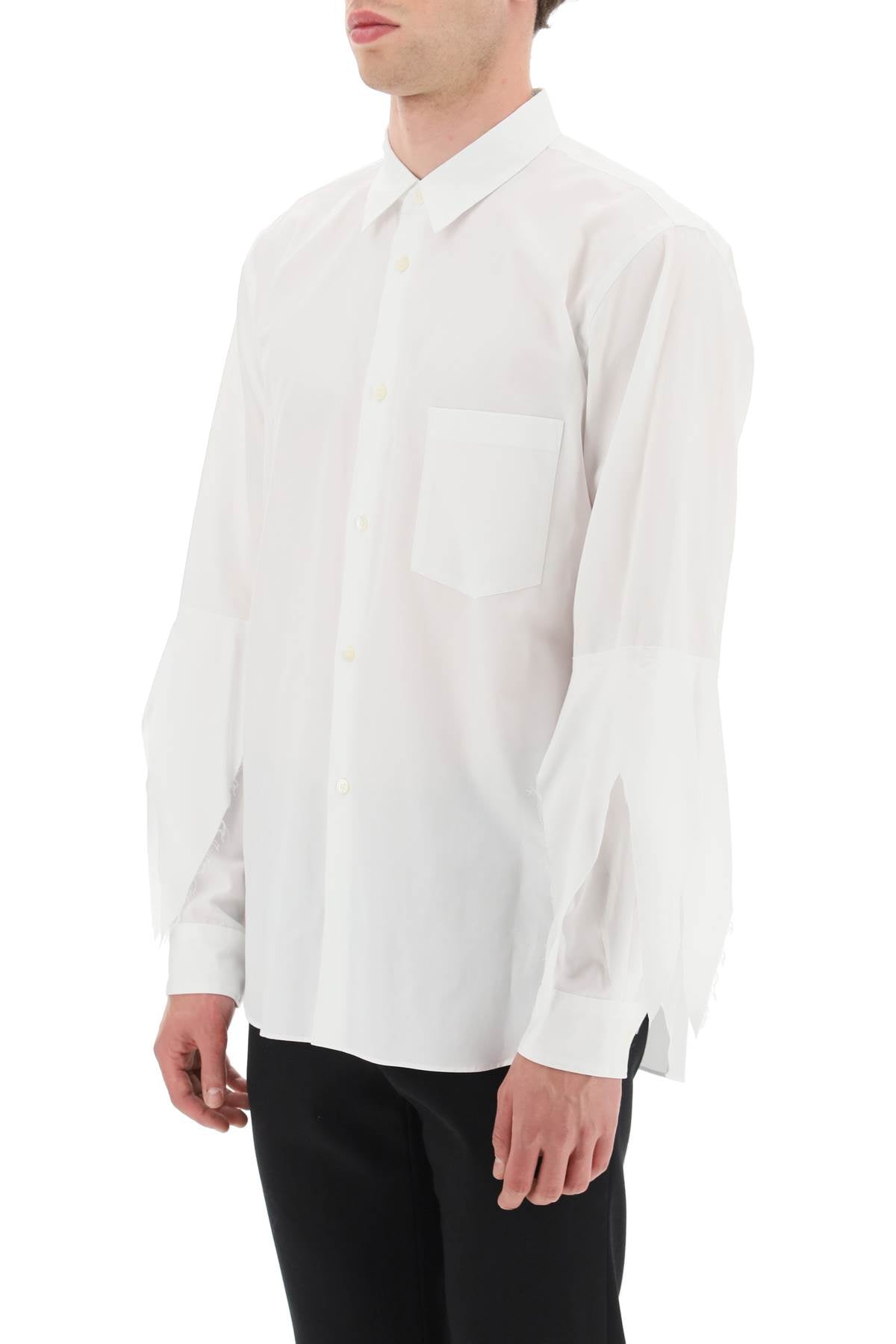 Comme Des Garcons Homme Plus Comme des garcons homme plus spiked frayed-sleeved shirt