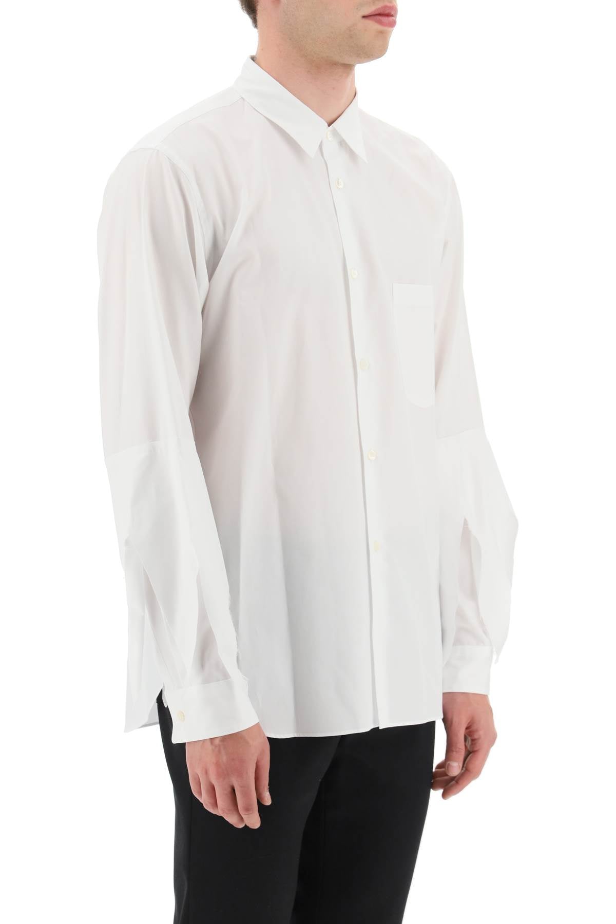 Comme Des Garcons Homme Plus Comme des garcons homme plus spiked frayed-sleeved shirt