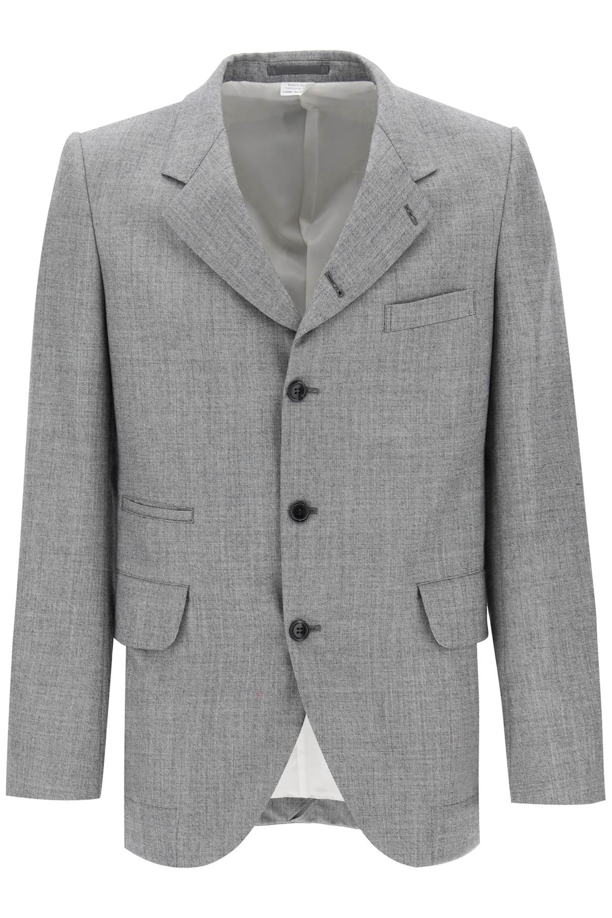 Comme Des Garcons Homme Plus Comme des garcons homme plus salt and pepper wool jacket