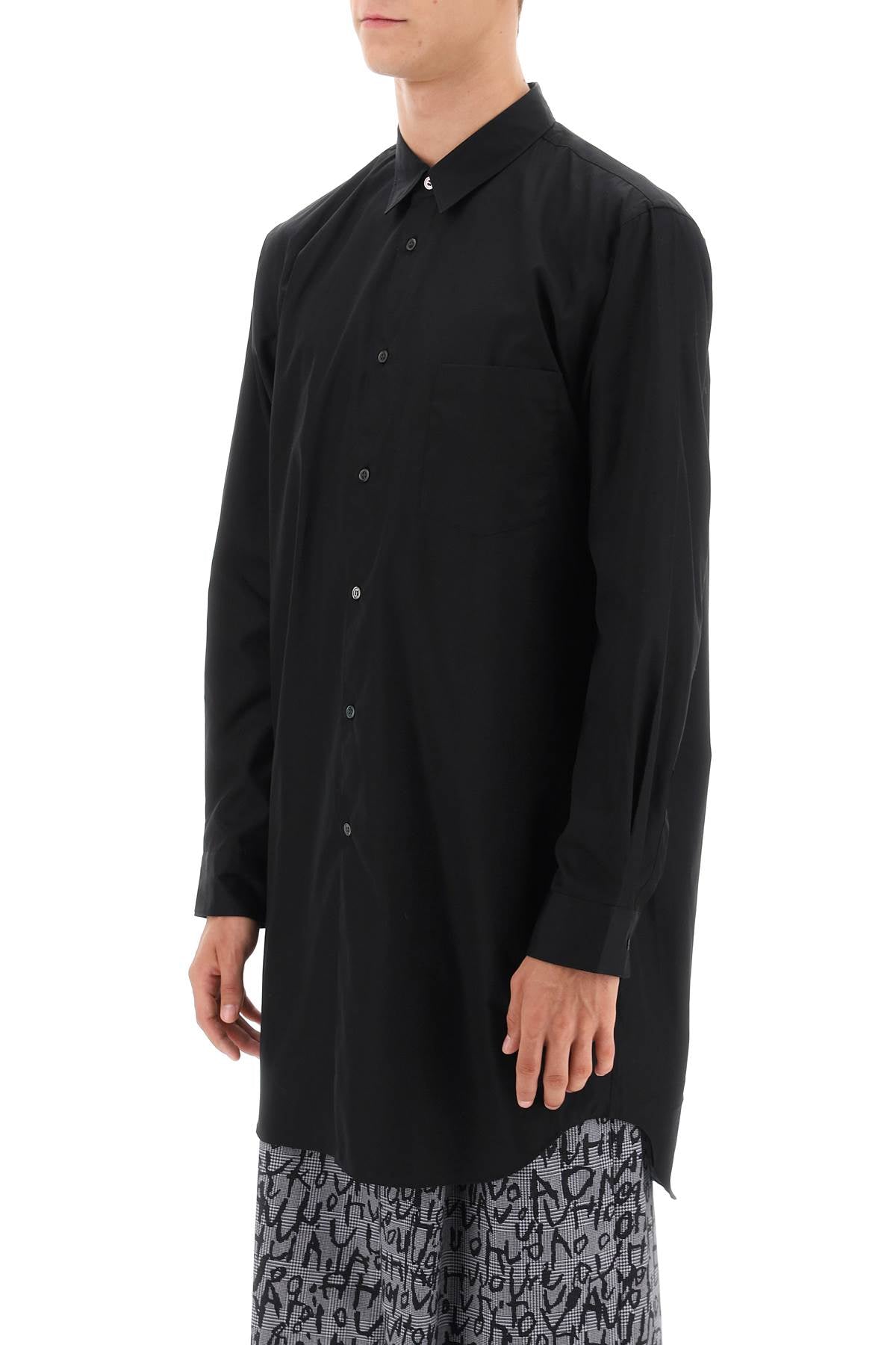 Comme Des Garcons Homme Plus Comme des garcons homme plus maxi shirt in poplin