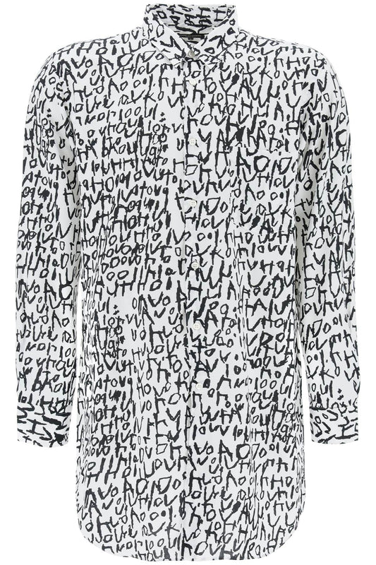 Comme Des Garcons Homme Plus Comme des garcons homme plus maxi shirt with graphic print