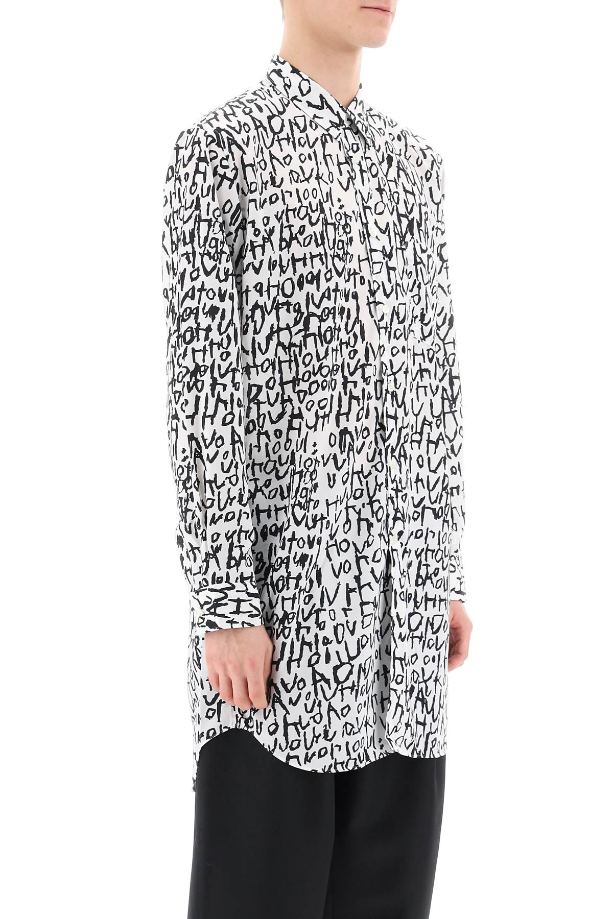 Comme Des Garcons Homme Plus Comme des garcons homme plus maxi shirt with graphic print