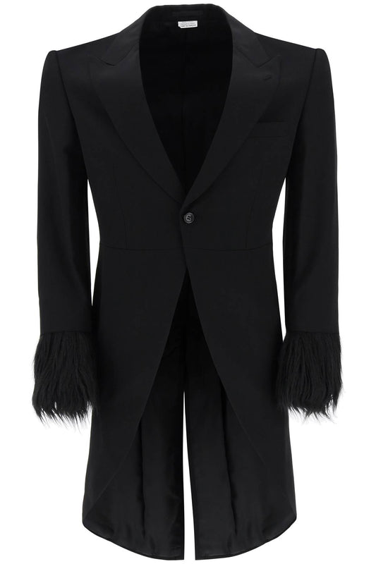 Comme Des Garcons Homme Plus Comme des garcons homme plus tailcoat with eco-fur inserts