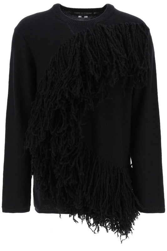 Comme Des Garcons Homme Plus Comme des garcons homme plus wool sweater with fringes