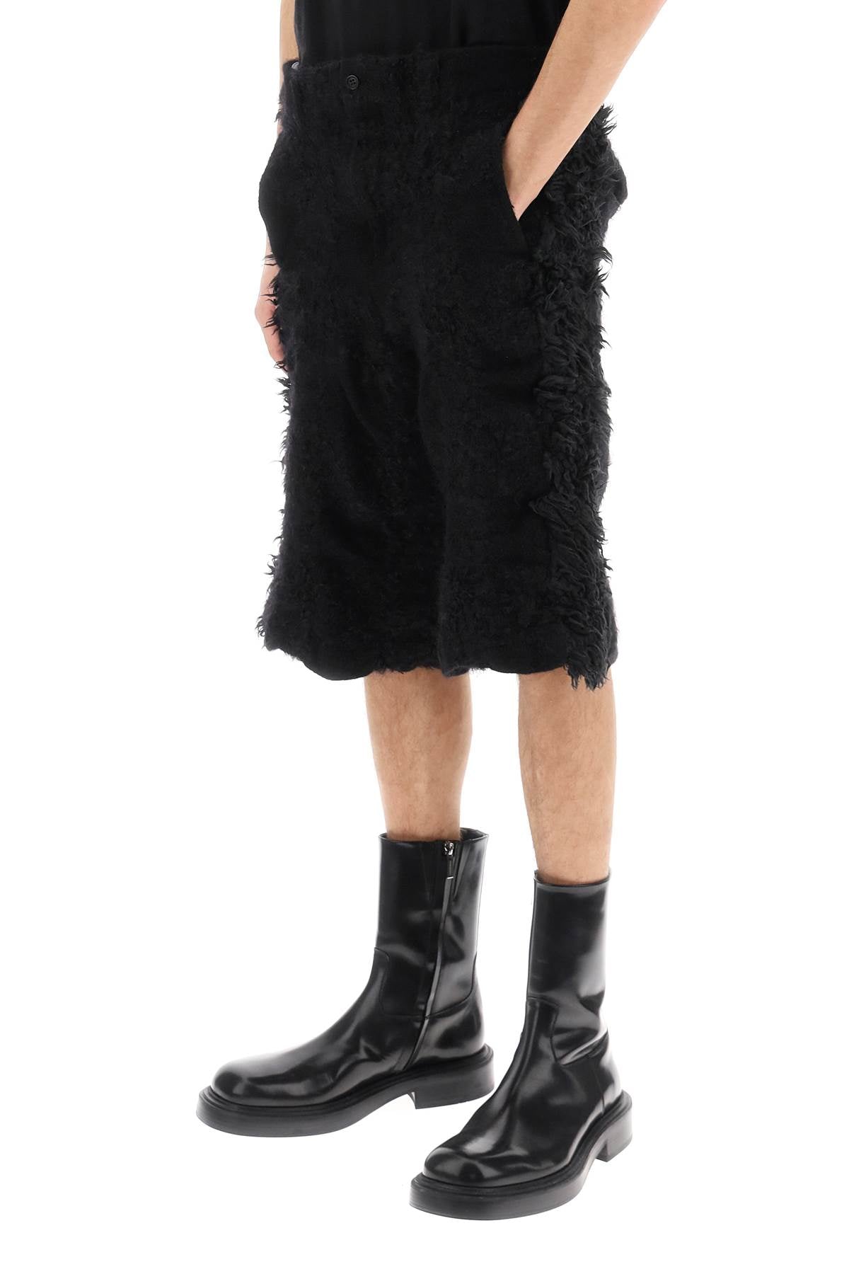 Comme Des Garcons Homme Plus Comme des garcons homme plus fur-effect knitted shorts