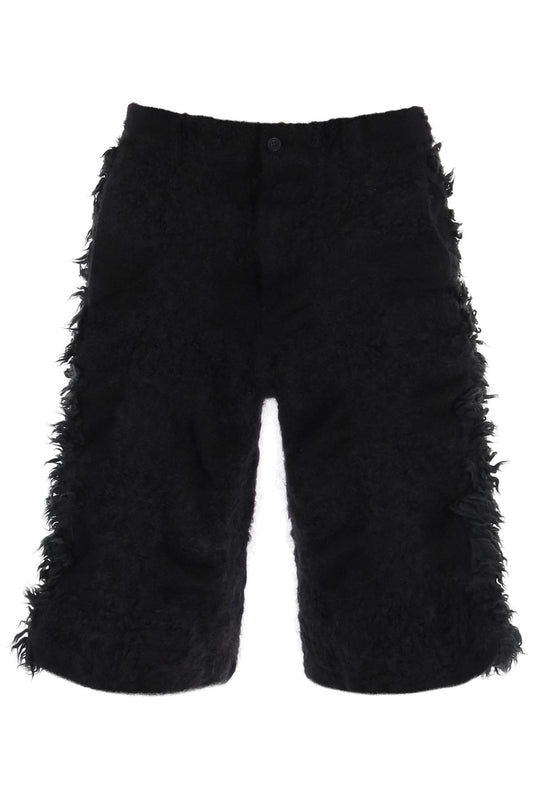 Comme Des Garcons Homme Plus Comme des garcons homme plus fur-effect knitted shorts