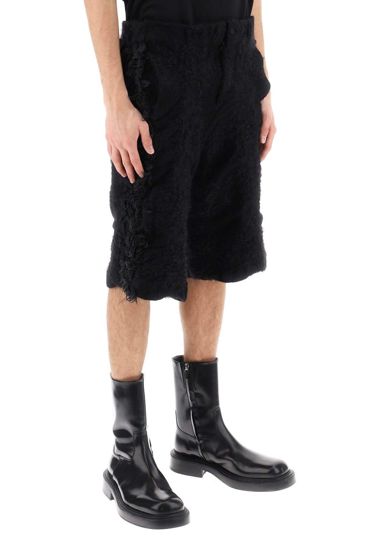 Comme Des Garcons Homme Plus Comme des garcons homme plus fur-effect knitted shorts