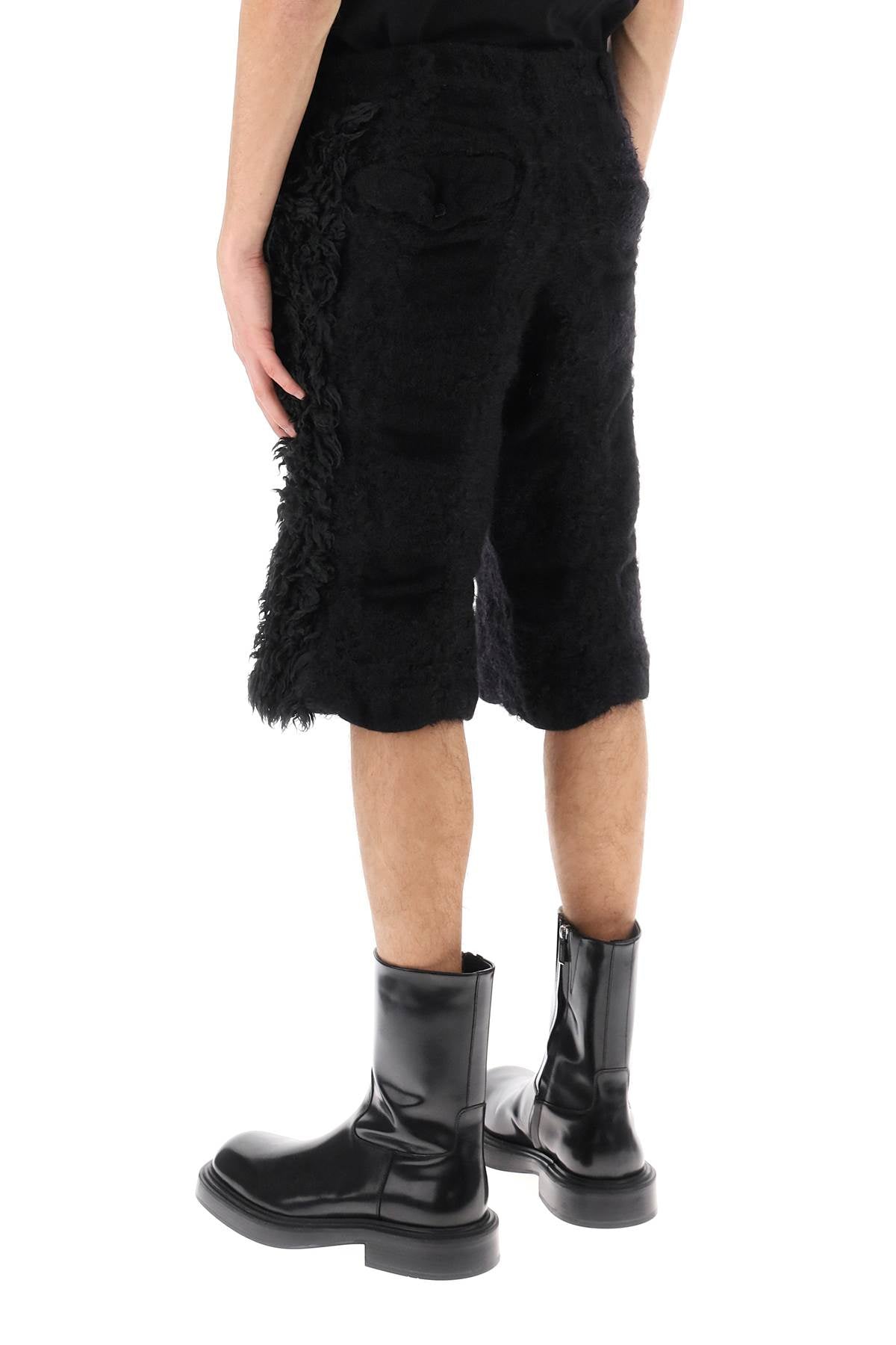 Comme Des Garcons Homme Plus Comme des garcons homme plus fur-effect knitted shorts