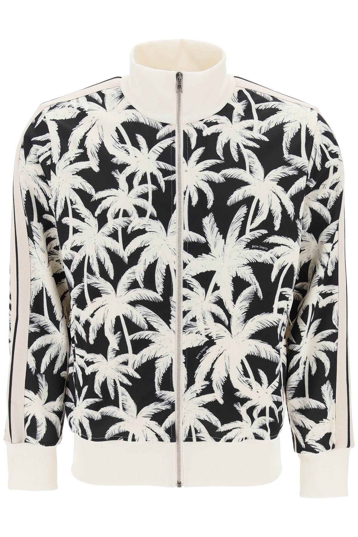 Palm Angels Palm angels zip-up sweatshirt with palms print