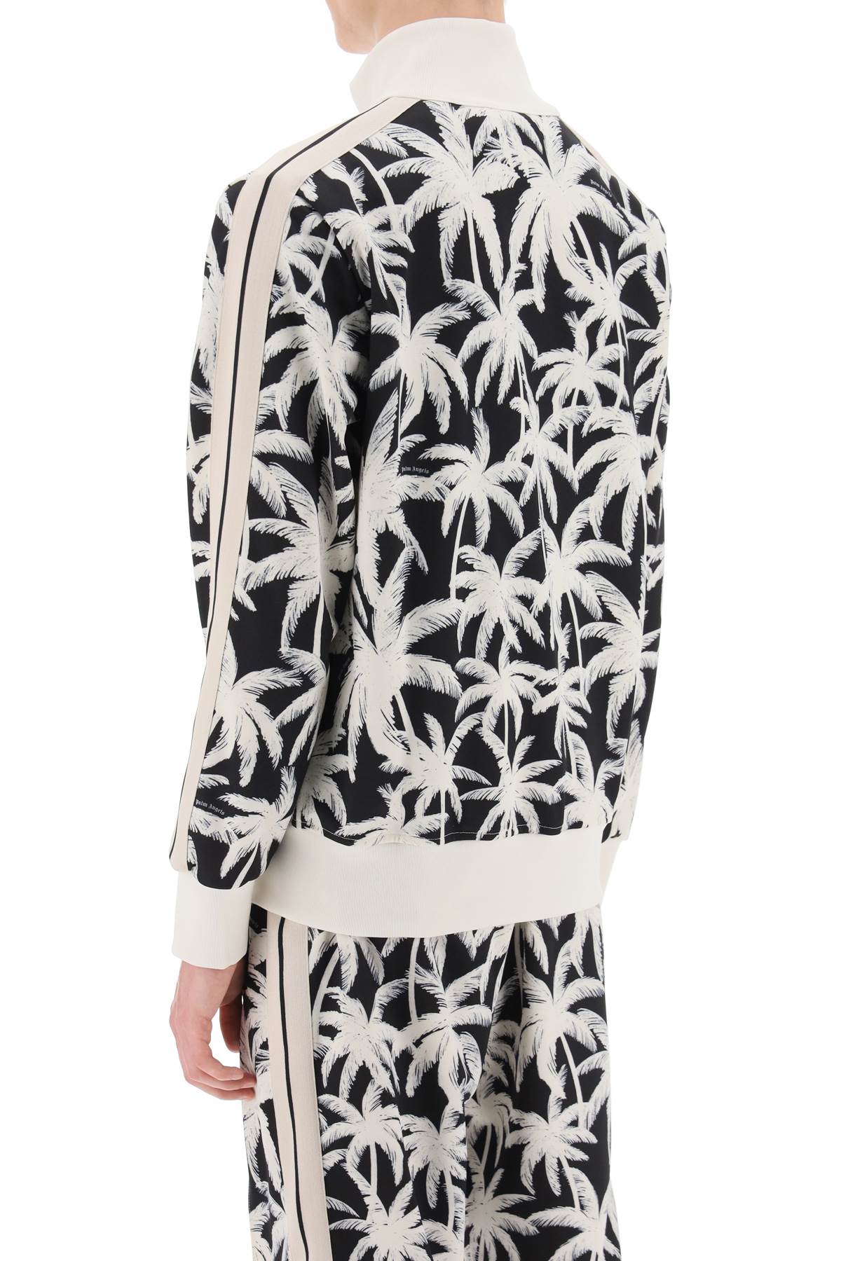 Palm Angels Palm angels zip-up sweatshirt with palms print